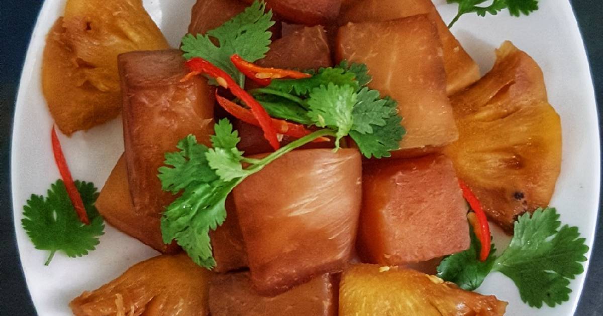 Su hào kho dứa
