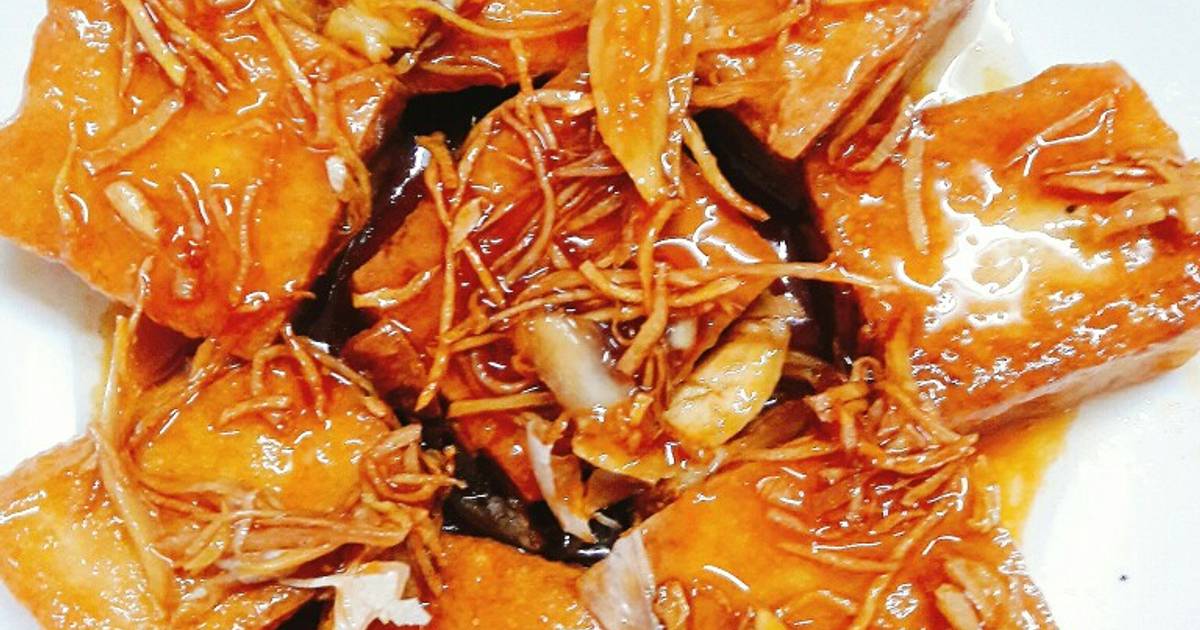 Tàu hủ chiên giấm đường (món chay)