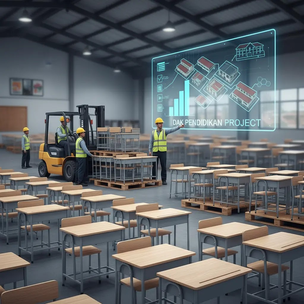 Supplier meja kursi sekolah besi untuk pengadaan proyek DAK Pendidikan
