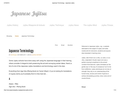 Japanese Jujitsu
