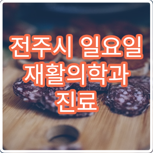 전주시 일요일 재활의학과 진료 병원 – 물리치료, 교통사고 후 재활 치료 안내