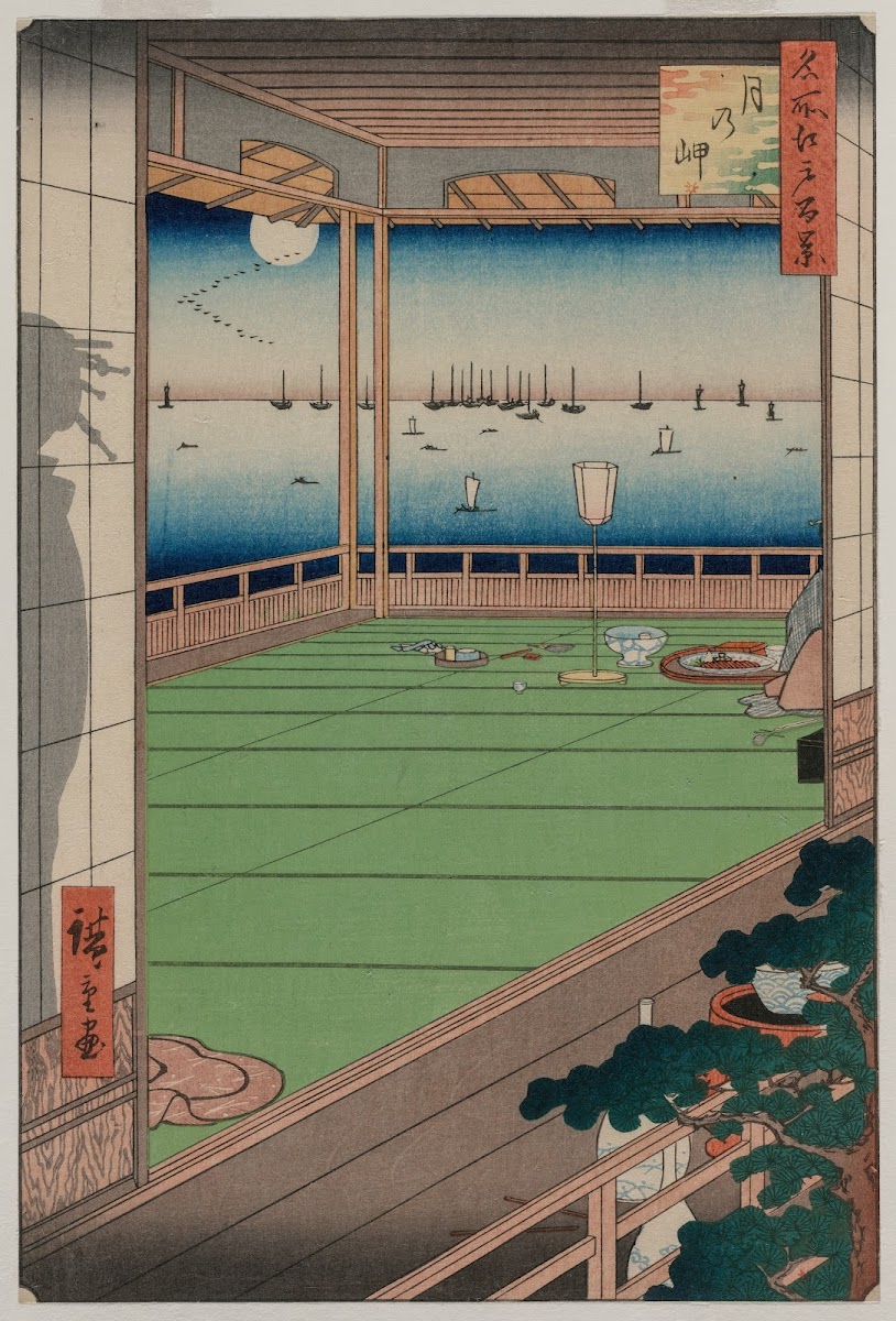 The Moon Viewing Promontory from the series One Hundred Views of Famous Places i
