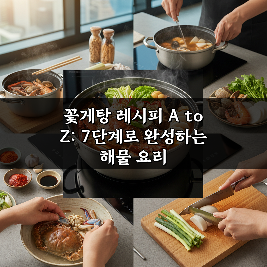 꽃게탕 레시피 A to Z: 7단계로 완성하는 해물 요리