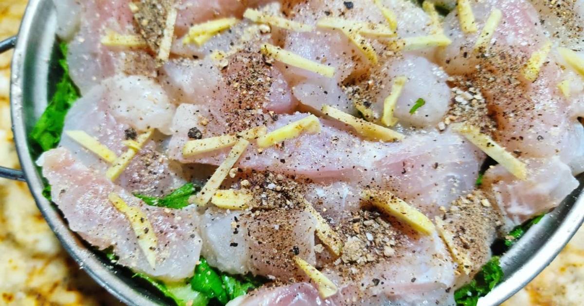 Cá Tra phi lê hấp cải bẹ xanh 💚