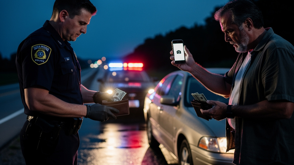 The Deputy Pocketed My Cash On An Empty Highway, Unaware The Open Phone Line Was Broadcasting His Every Breath