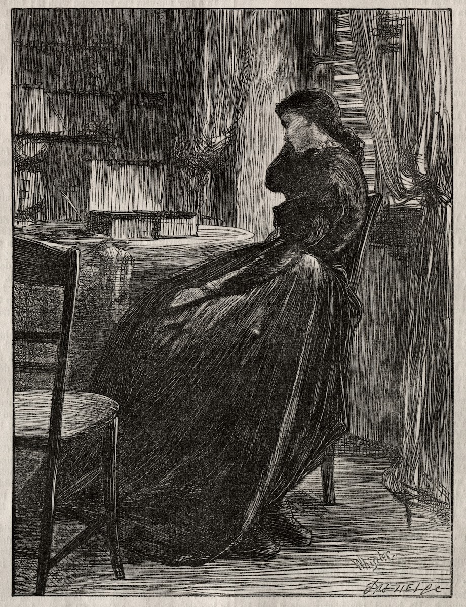 The Trial Sermon Joanna Douglas at Her Desk 1862