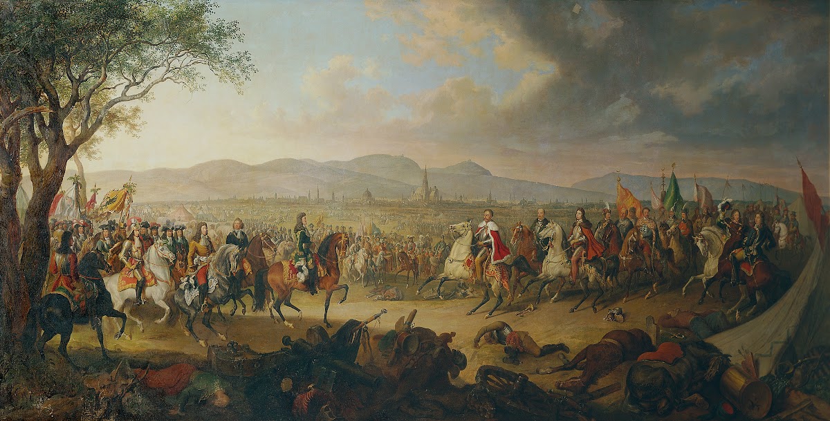 Kaiser Leopold I und König Jan III Sobieski vor Wien
