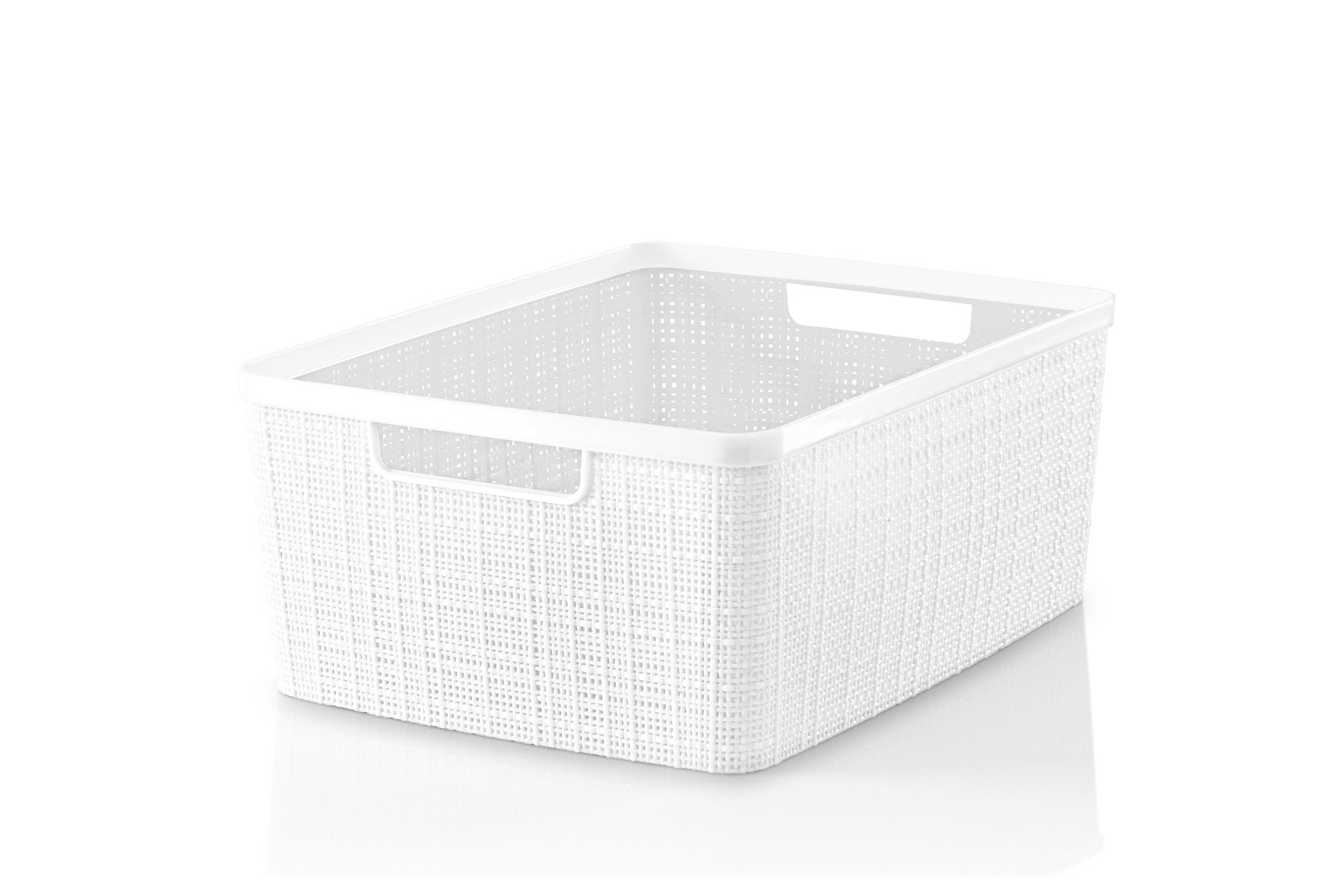 Cajon Yute 8l Blanco