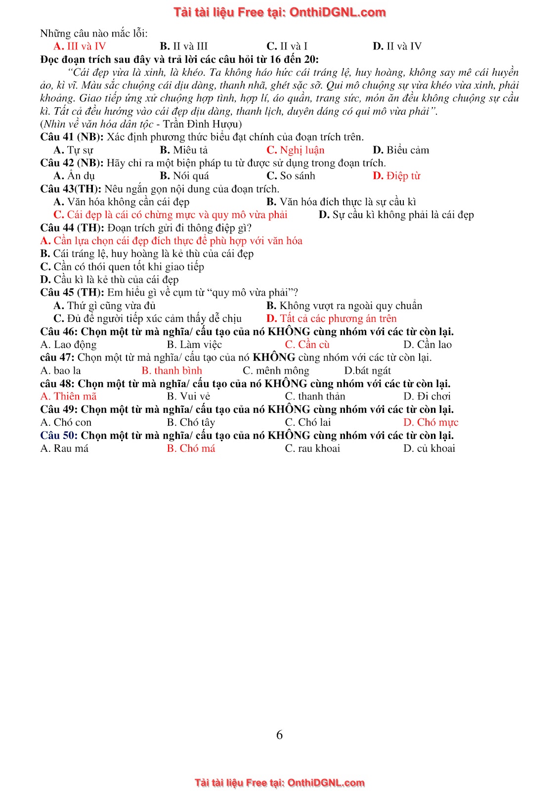 39 Đề ôn HSA - ĐỊnh tính