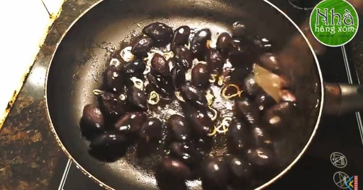 Làm món Trám tao mỡ hành