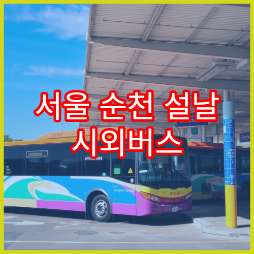 서울 순천 설날 시외버스 예매 방법과 좌석 알림 설정 단계별 안내