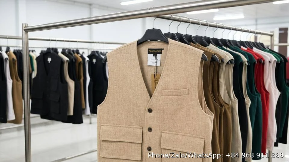 Engineered Garments Vest - Gold Garment Vietnam
