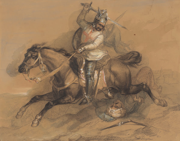 Kruisvaarder Die Een Turkse Soldaat Verslaat 1820   1883