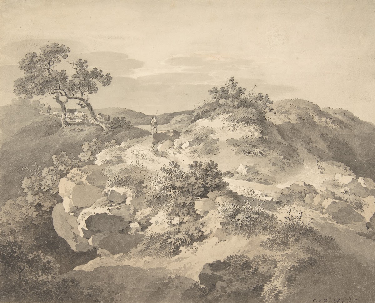 Landscape In Saxony Late 18th19th Century