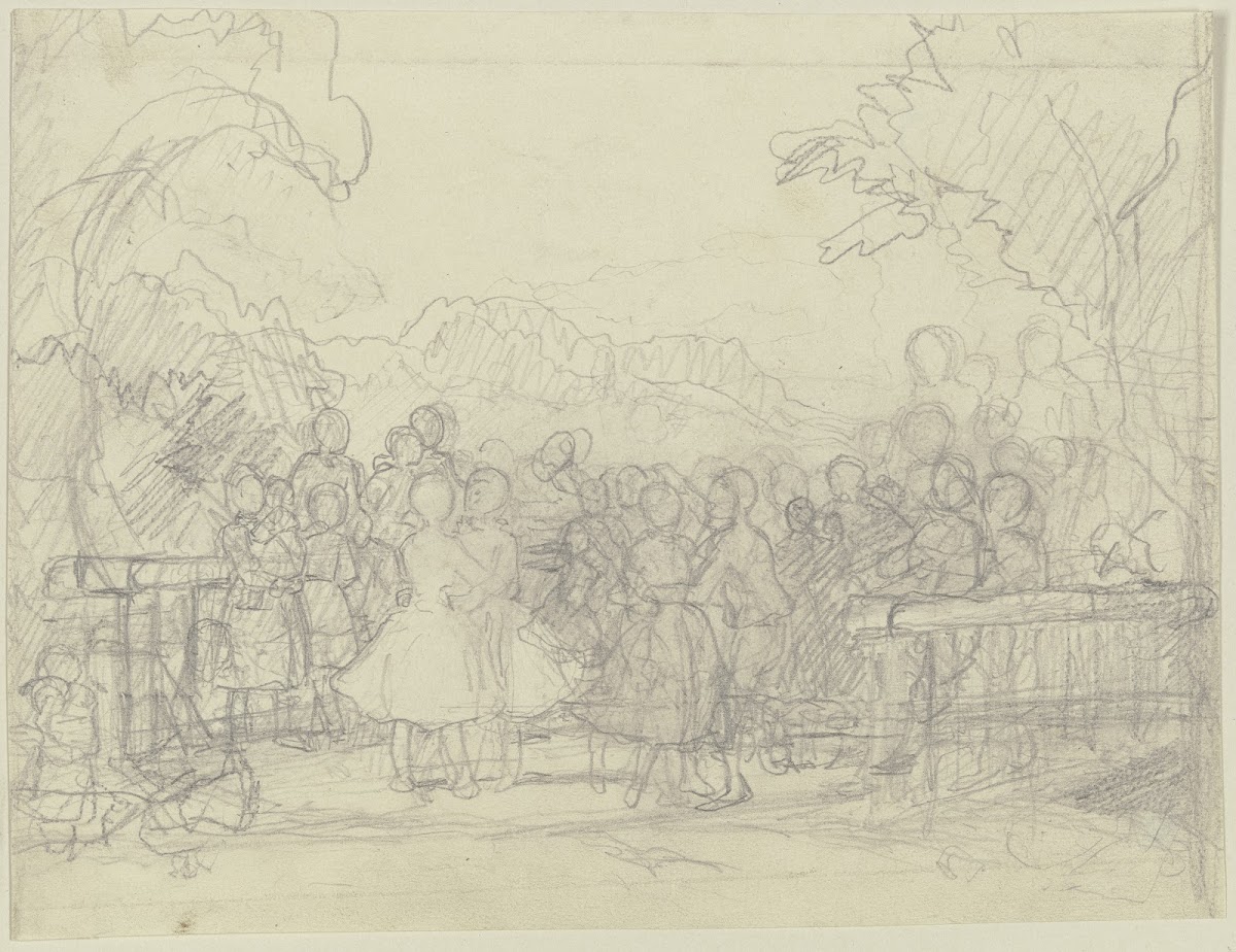 Dancing peasants in the open