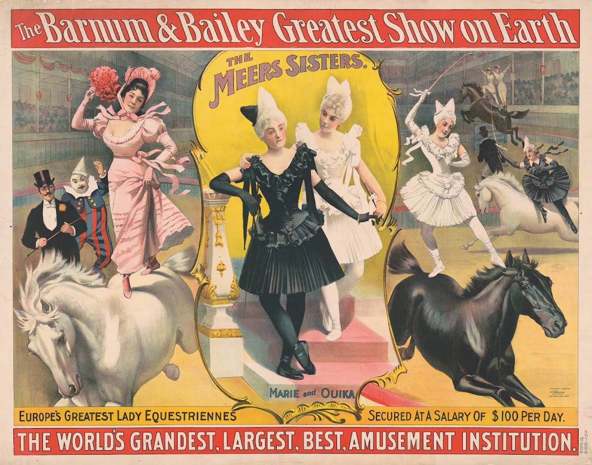 The Barnum and Bailey greatest show on earthThe Meer SistersEuropes greatest lad