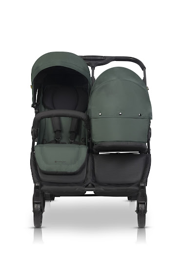 Stroller for twins Euro-Cart Doblo 2024 Jungle