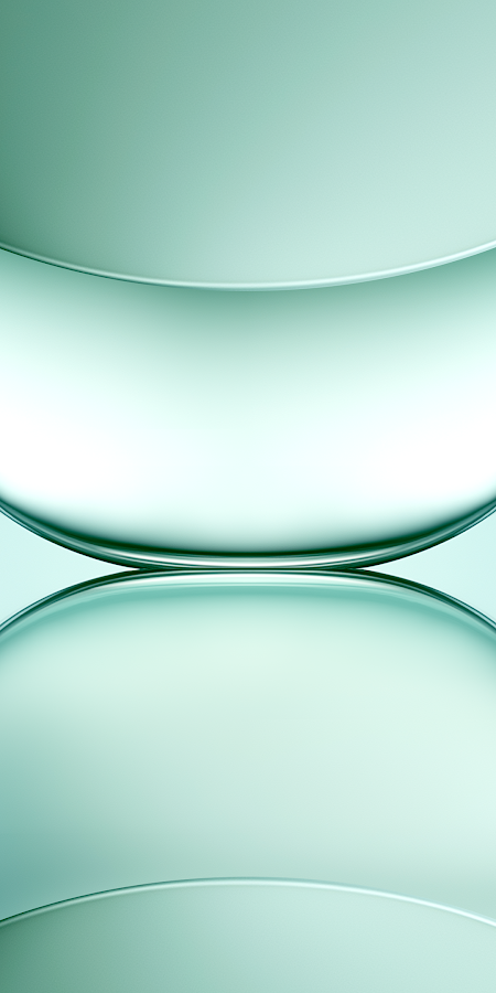 Soft Aqua Abstract Curve Reflection Full HD iPhone Phone Wallpaper