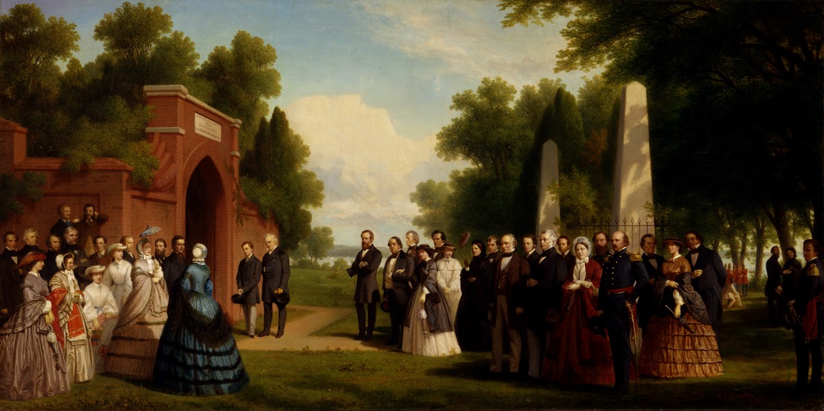Visit of the Prince of Wales President Buchanan and Dignitaries to the Tomb of W