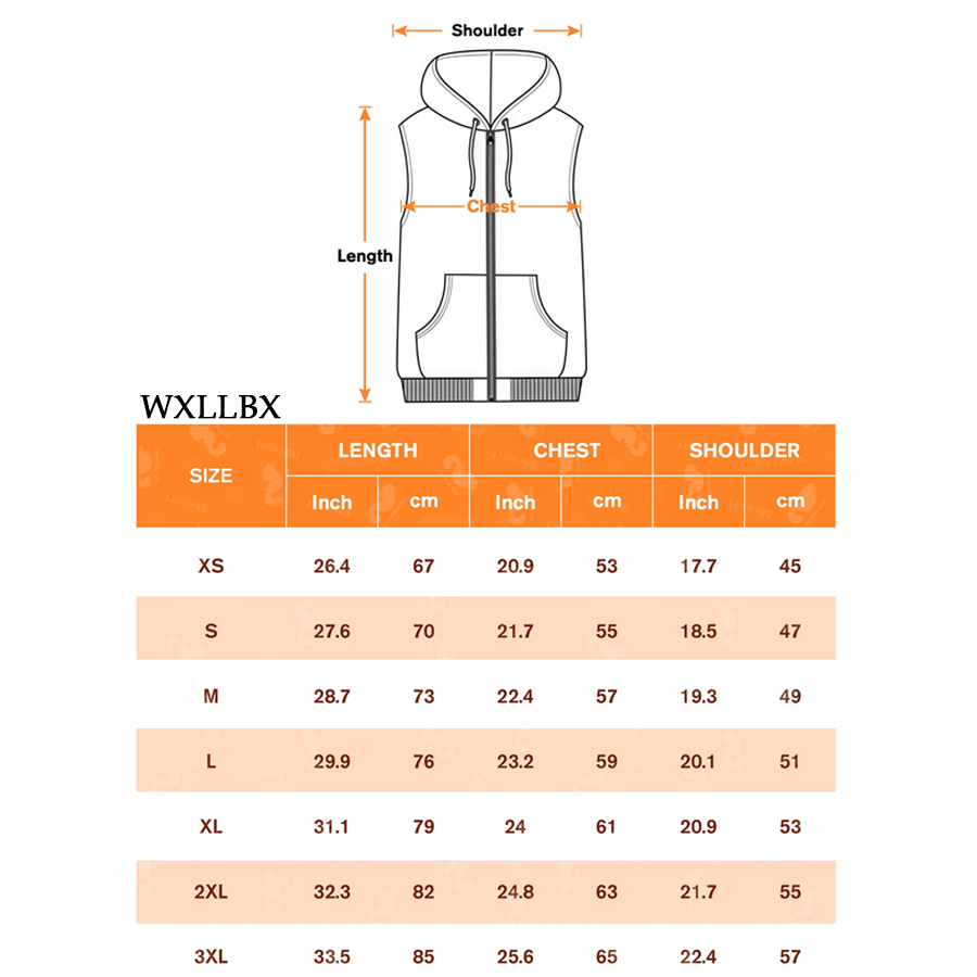 AOP Sleeveless Zipper Vest