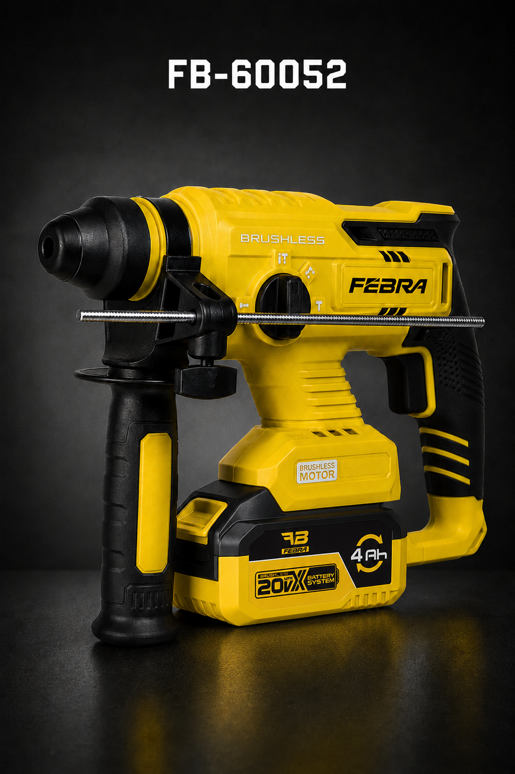 Martillo rotatorio inalámbrico 20V Brushless