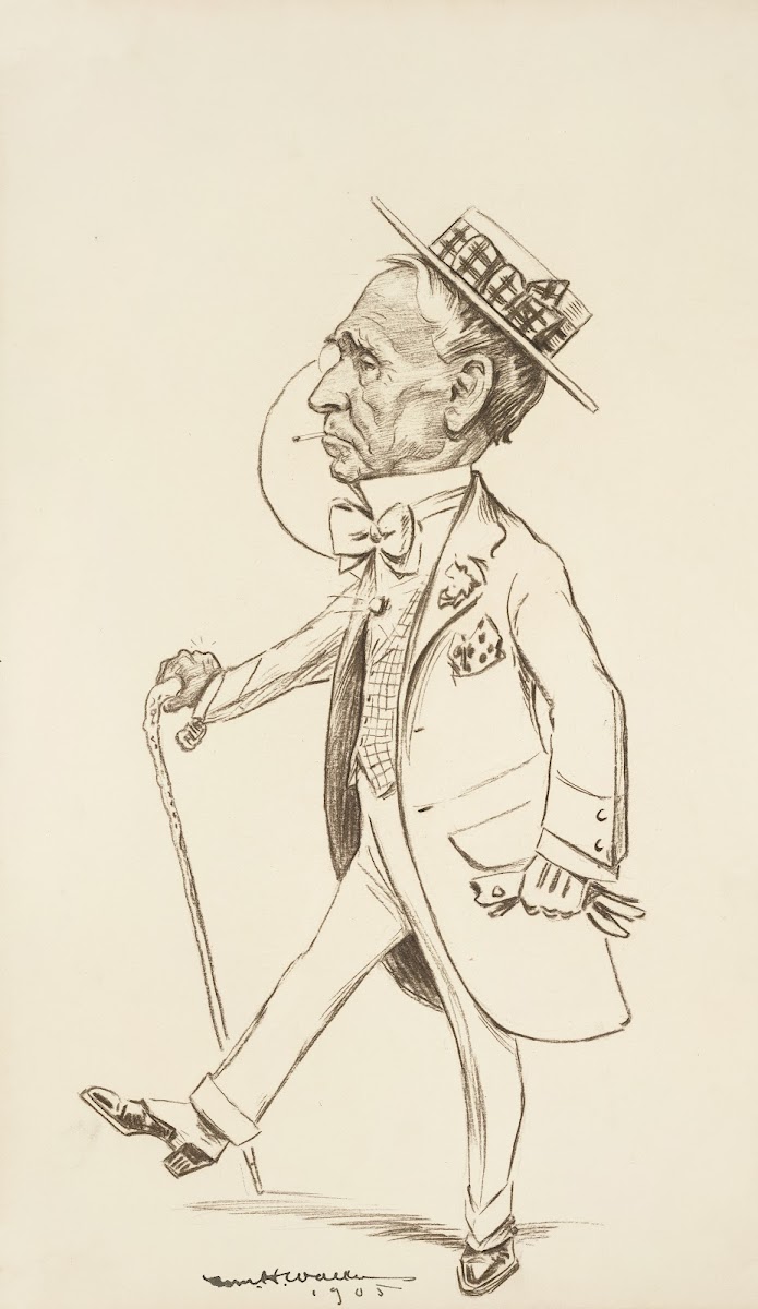 Portrait of a man with a monocle 1905