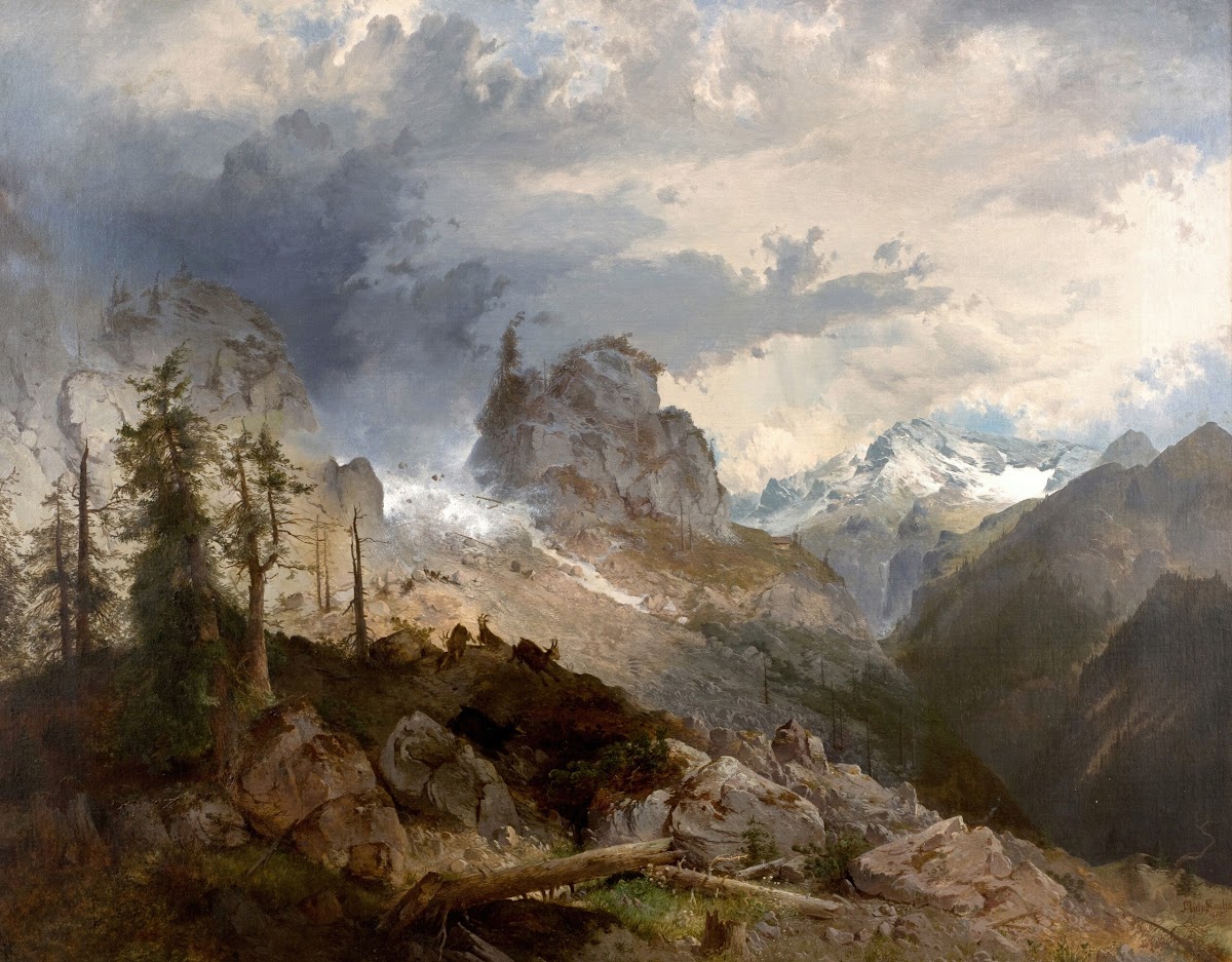 Steinschlag im Hochgebirge 1877