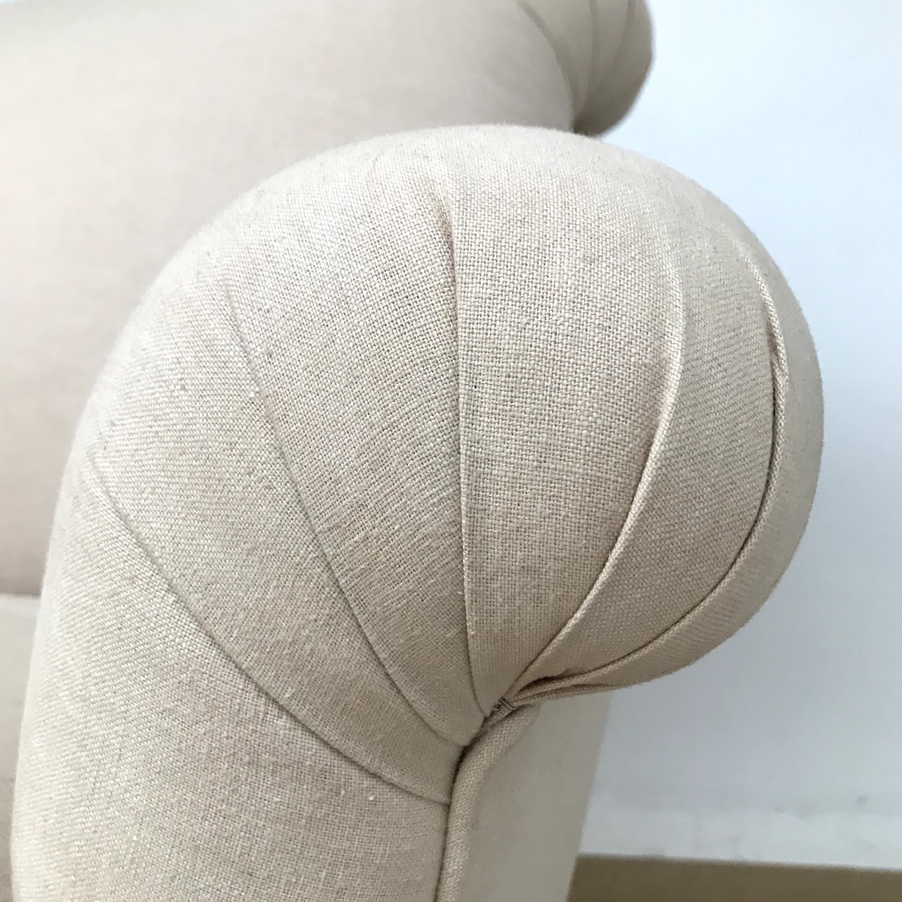 Classic English Roll-Arm Loveseat