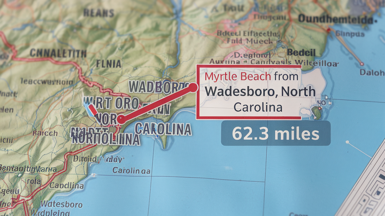 Distance and Travel Tips: Wadesboro, NC to Myrtle Beach, SC