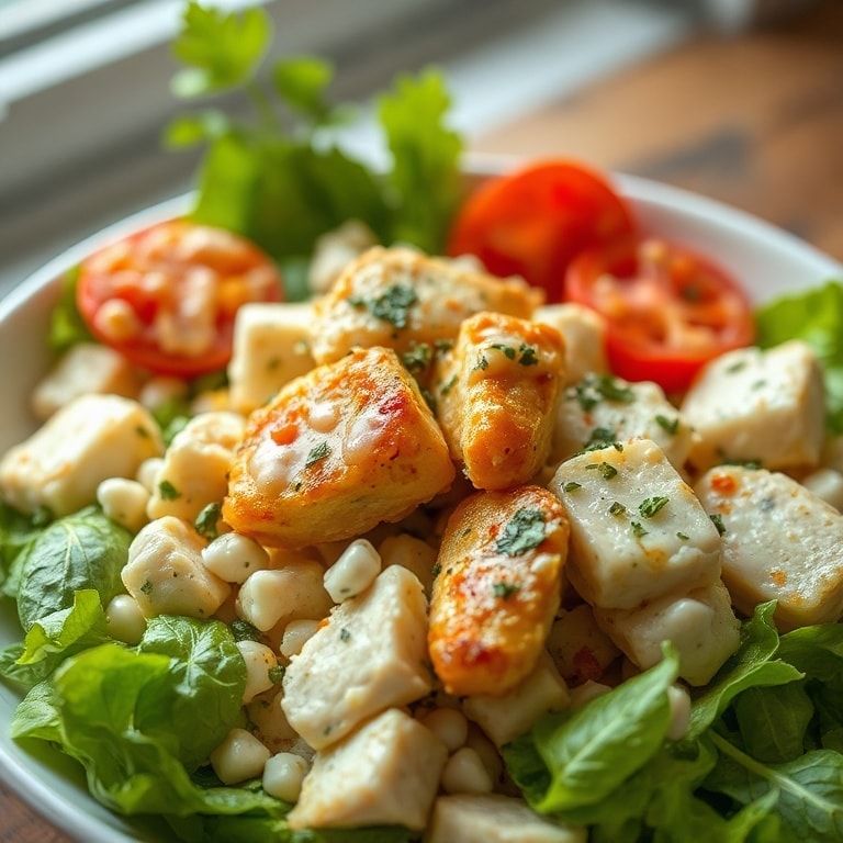 Easy High Protein Feta Chicken Salad Recipe for Lunch: Quick & Delicious