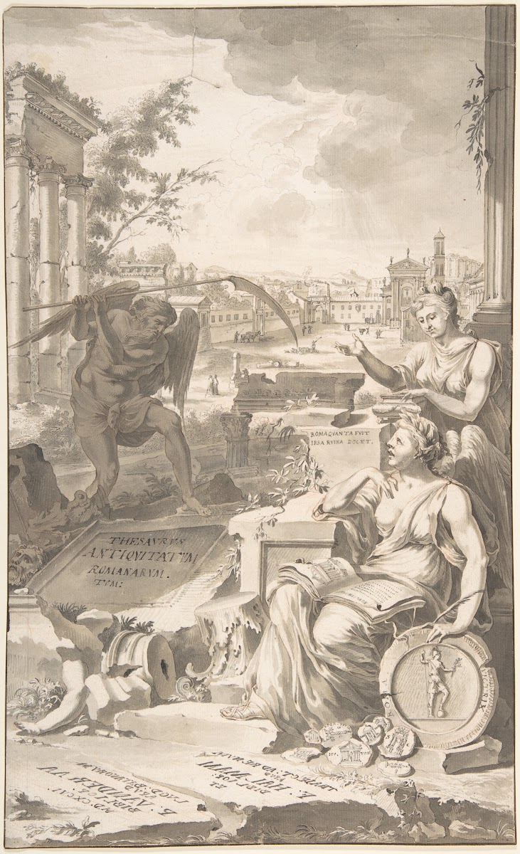 Study for the Title Page to the Thesavrvs Antiqvitatvm Romanarvm 1696 before 170