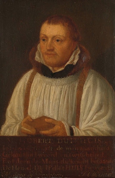 Portrait of Huybert Duyfhuys c 1515 81 Pastor of the Church of St James Utrecht