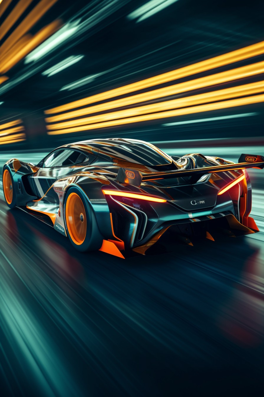 Neon Supercar Picture