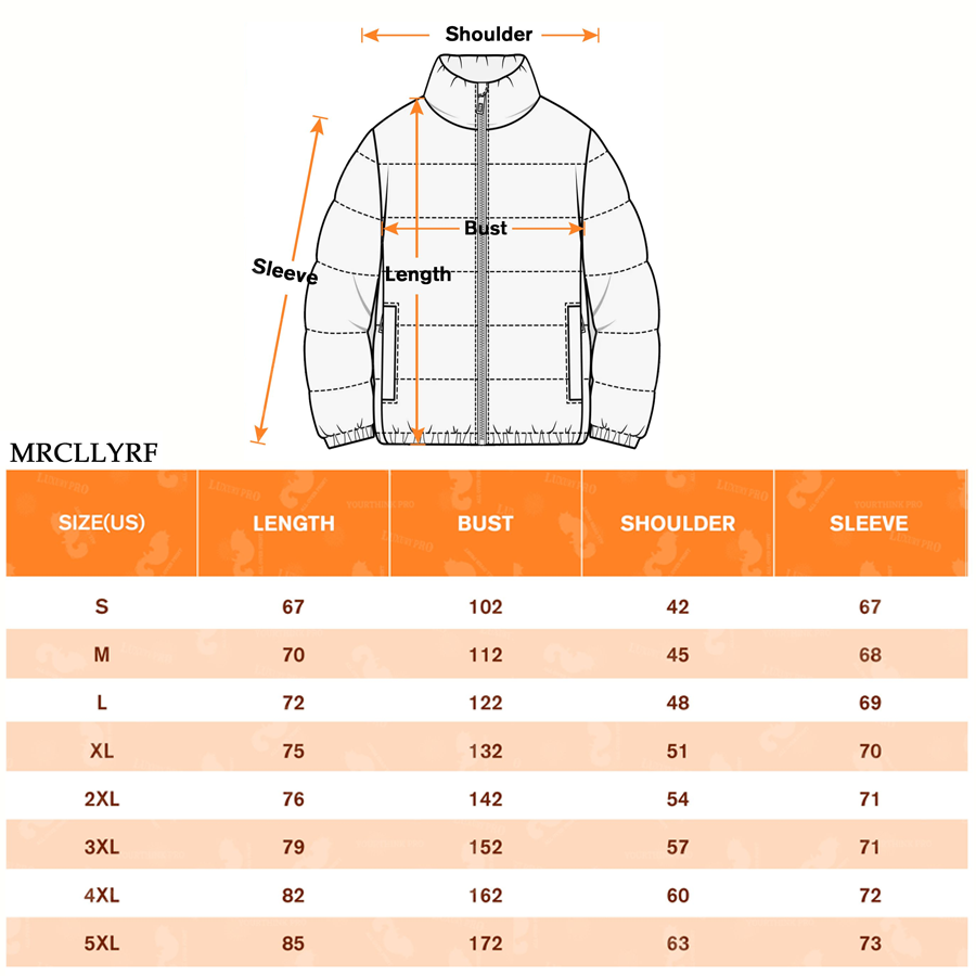 AOP Standing Collar Down Jacket