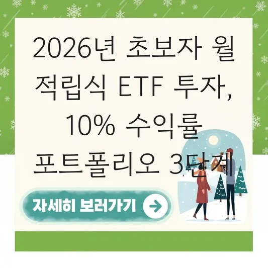 초보자를 위한 월 적립식 ETF 투자 방법 및 미국 지수 추종 상품 포트폴리오 추천 대표 이미지