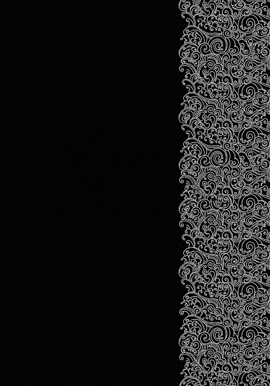 Black Minimalist Japanese Wave Border