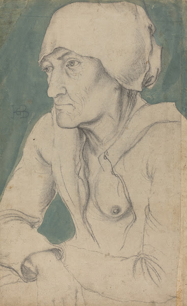 Half Figure of an Old Woman with a Cap c 1535
