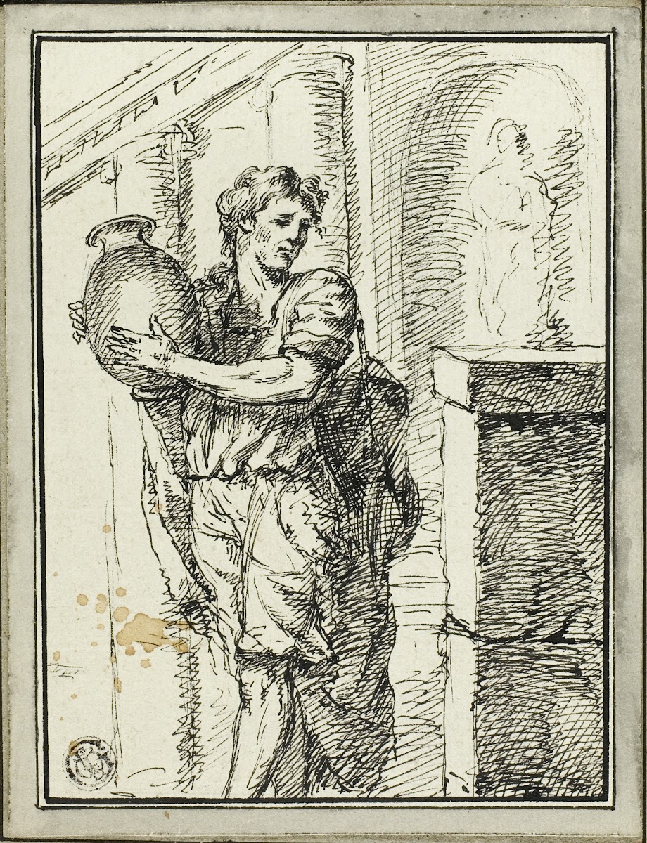 Man Holding Jar 1785