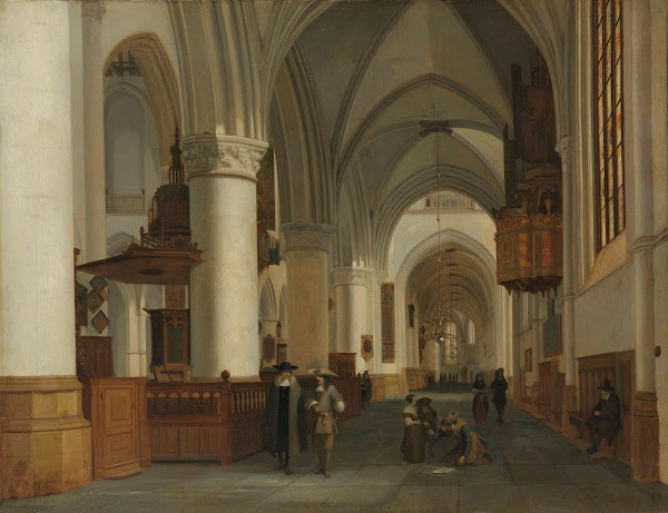 Interior of the Church of St Bavo in Haarlem 1674
