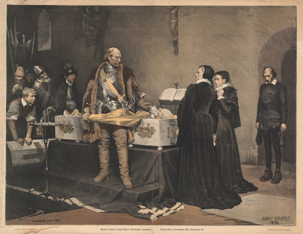 Duke Karl Insulting the Corpse of Klaus Fleming 1878
