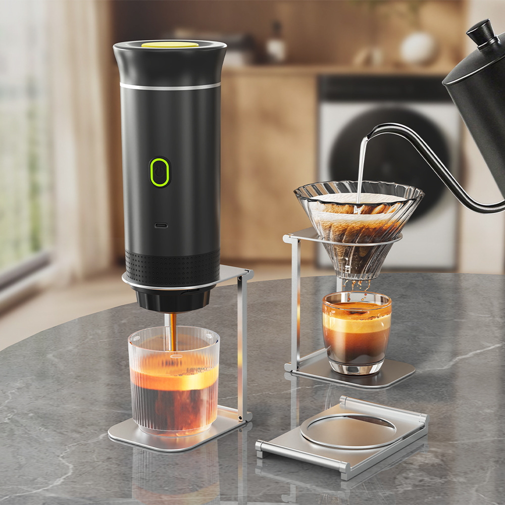 Portable espresso machine, semi-automatic