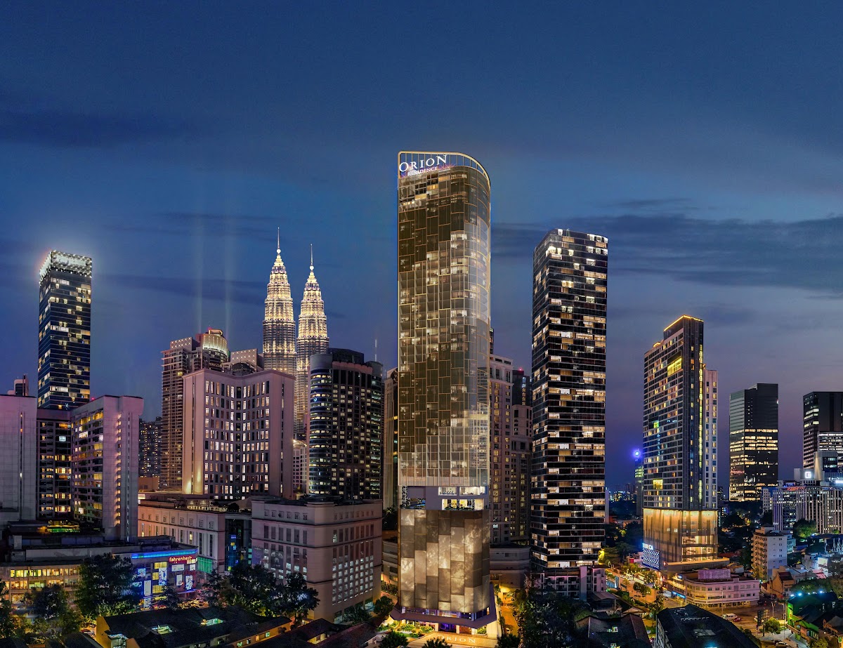 Orion Residence — building facade night