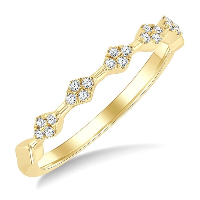 Stackable Diamond Fashion Band 372W8DHTSYG – 14 Kt Yellow Gold, 4