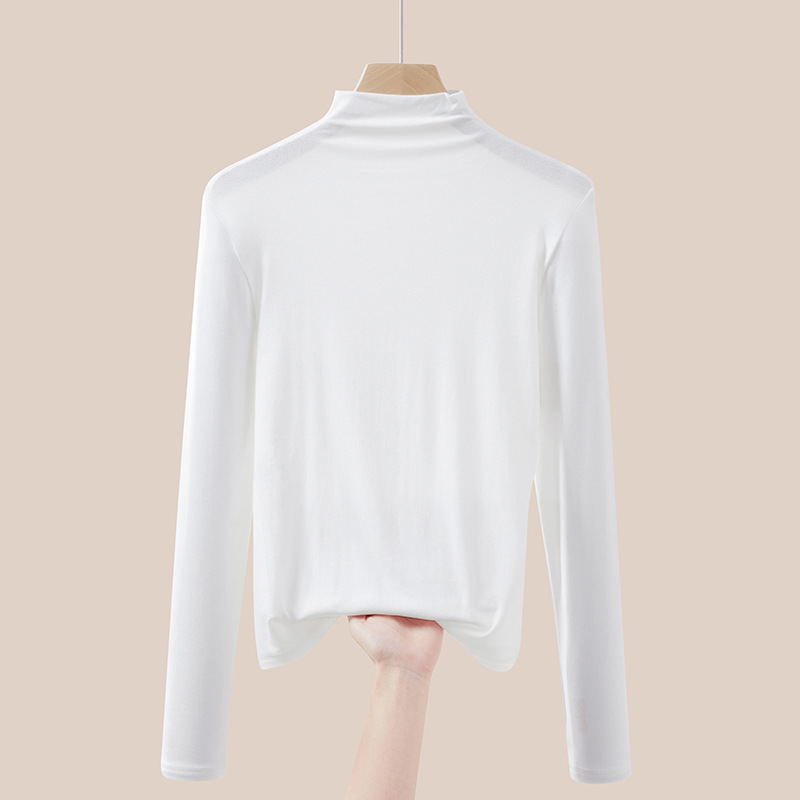 Thin women's turtleneck sweater, long sleeve, knit