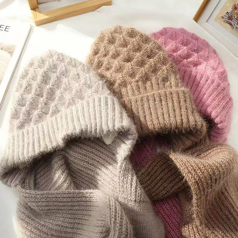 Strickmütze und Schal Set