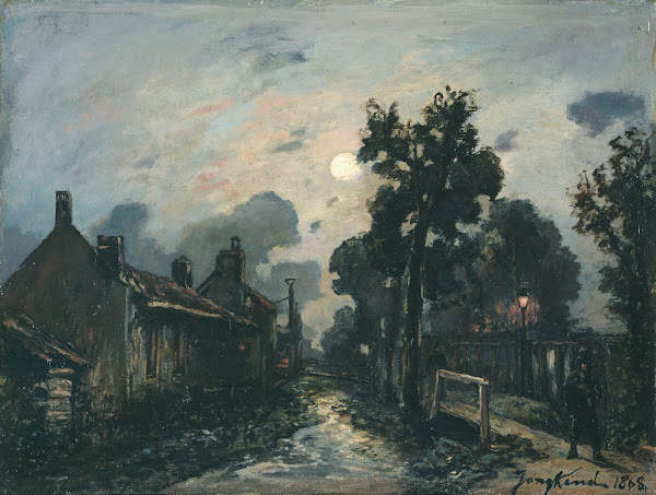 Une rue à Delft le soir 1868