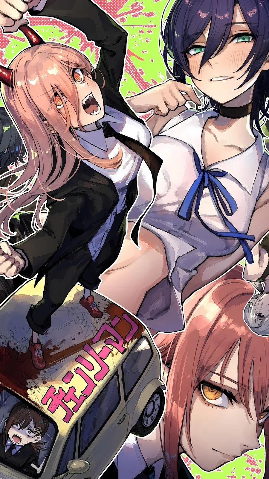 Power (Chainsaw Man), Chainsaw Man, Anime, Anime Girls, Choker 2K Desktop, iPhone Wallpaper Background
