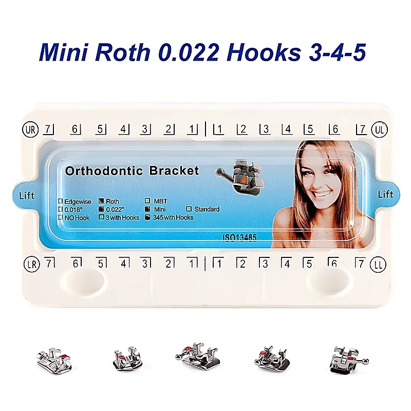 BRACKET AZDENT MALLA 100 COLADO ROTH O MBT blancos