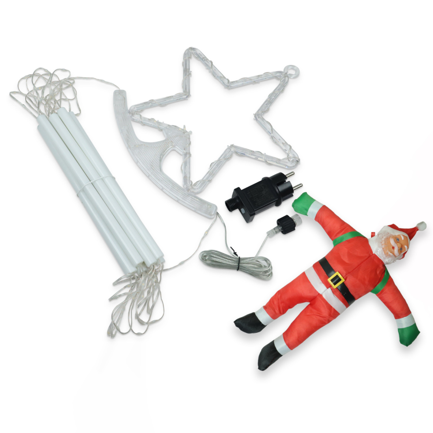 LED Star String Lights, Ladder Design
