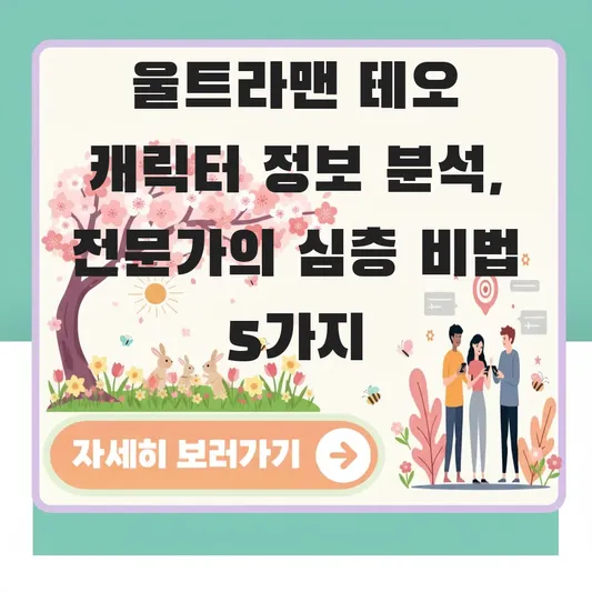 울트라맨 테오 캐릭터 정보 분석